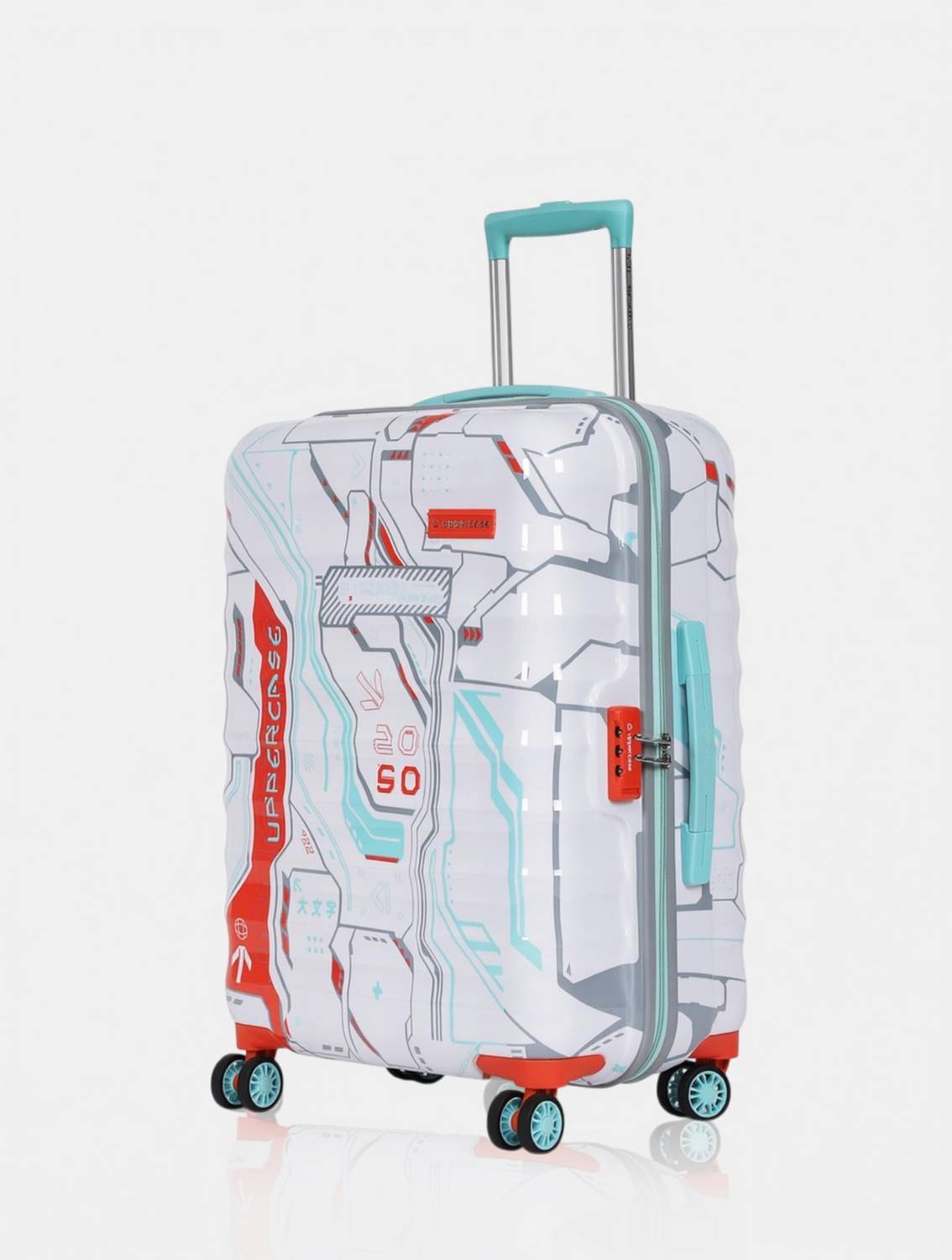 Uppercase Cyber Punk Small Cabin 56cm Hardsided Trolley Bag Cabin Suitcase 8 Wheels - 21 inch