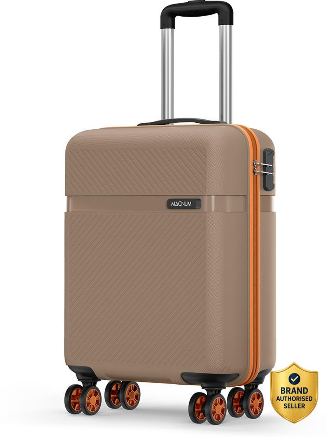 Image of Safari Fury 55 4W Fossil Cabin Suitcase 8 Wheels - 22 Inches