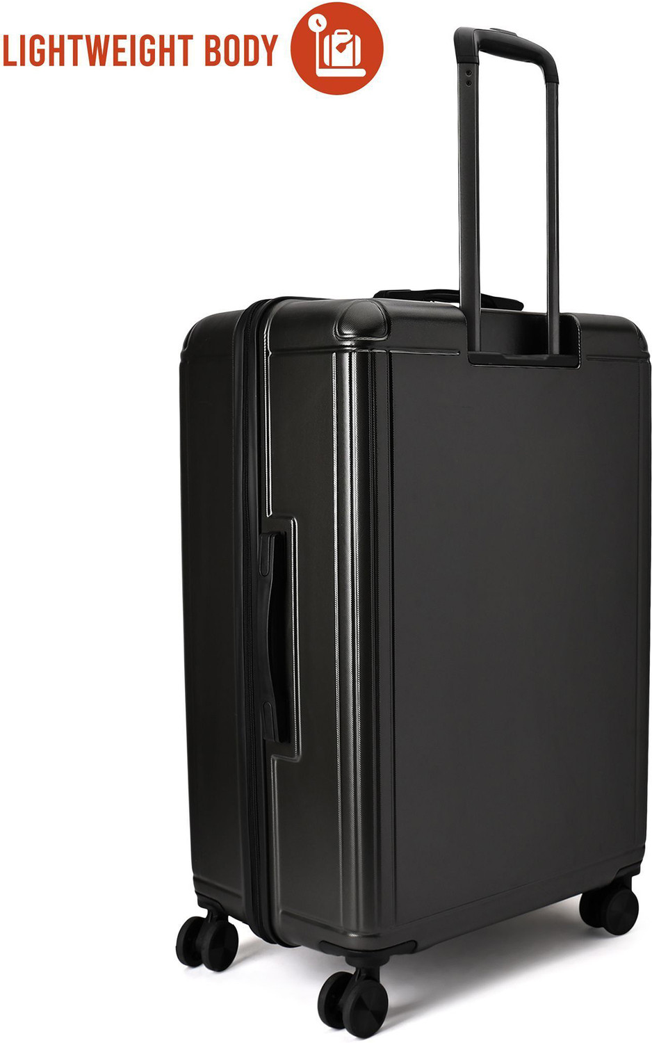 Image of KILLER Box-Light-Weight & Durable Polycarbonate Dark Grey-Hard Luggage Check-in Suitcase 8 Wheels - 28 Inch