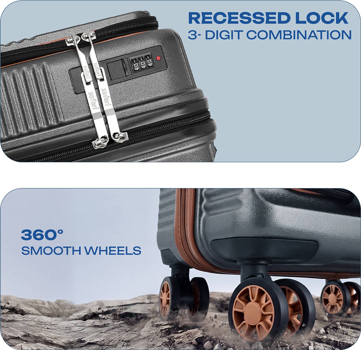 SAFARI Aeon Overnighter & Briefcase 22 inch - Image 3