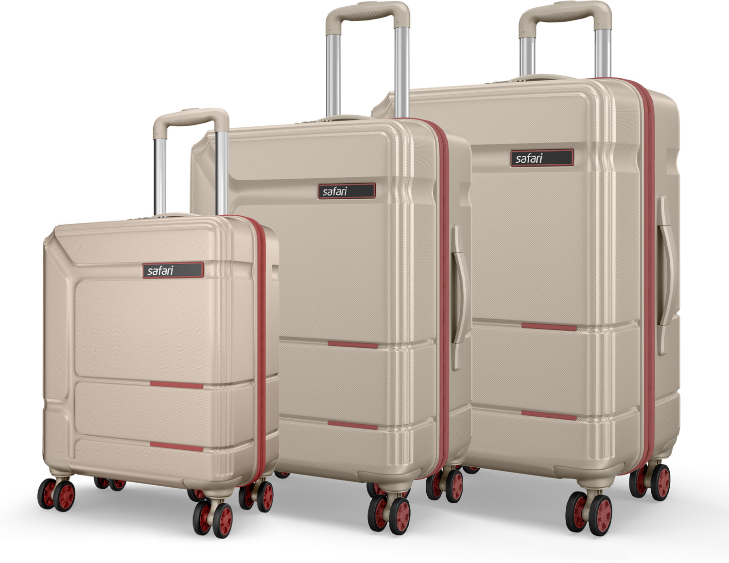 Image of SAFARI SQUADRON 55 /65 /77 4W DARK CHAMPAGNE Cabin & Check-in Set 8 Wheels - 30 Inches