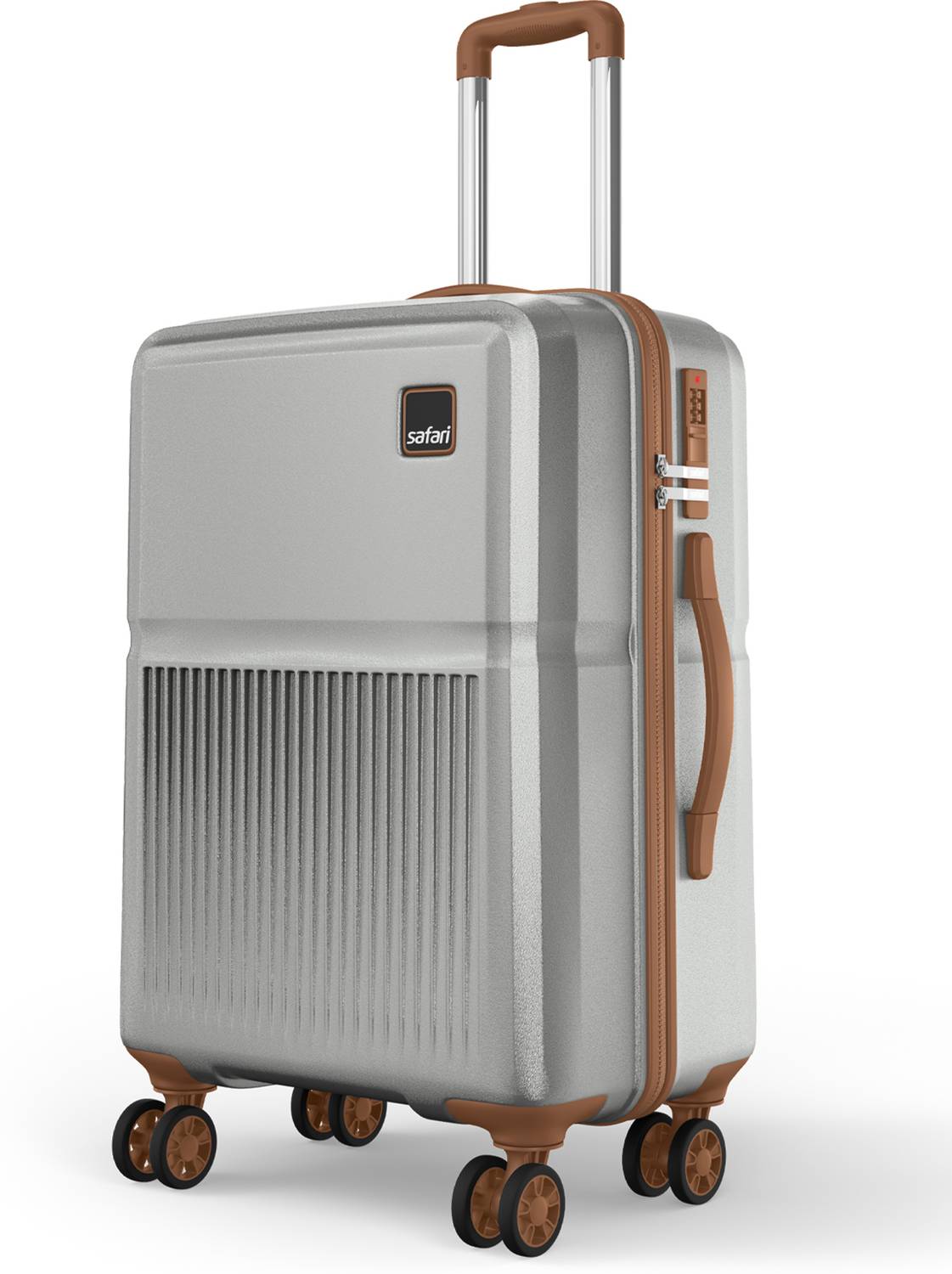 SAFARI Auris Check-in Suitcase 8 Wheels 26 inch Silver