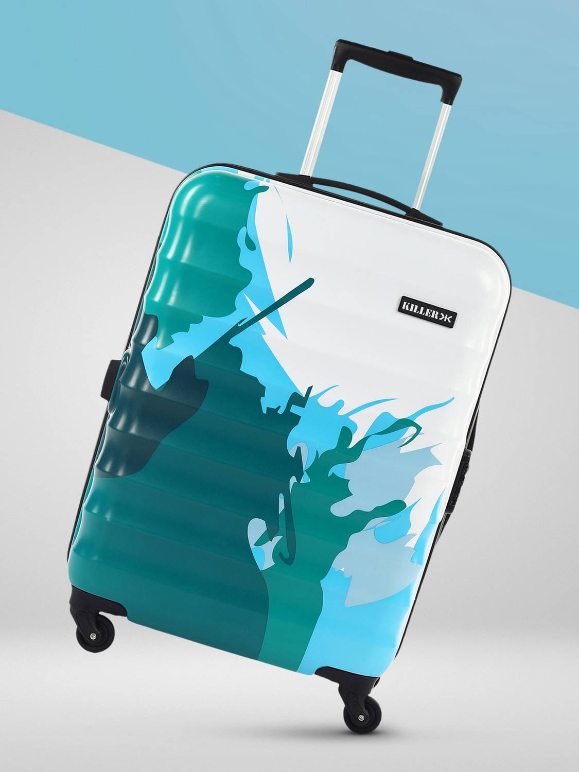 KILLER SPLASHPRINTED Check-in Suitcase 4 Wheels - 26 Inch