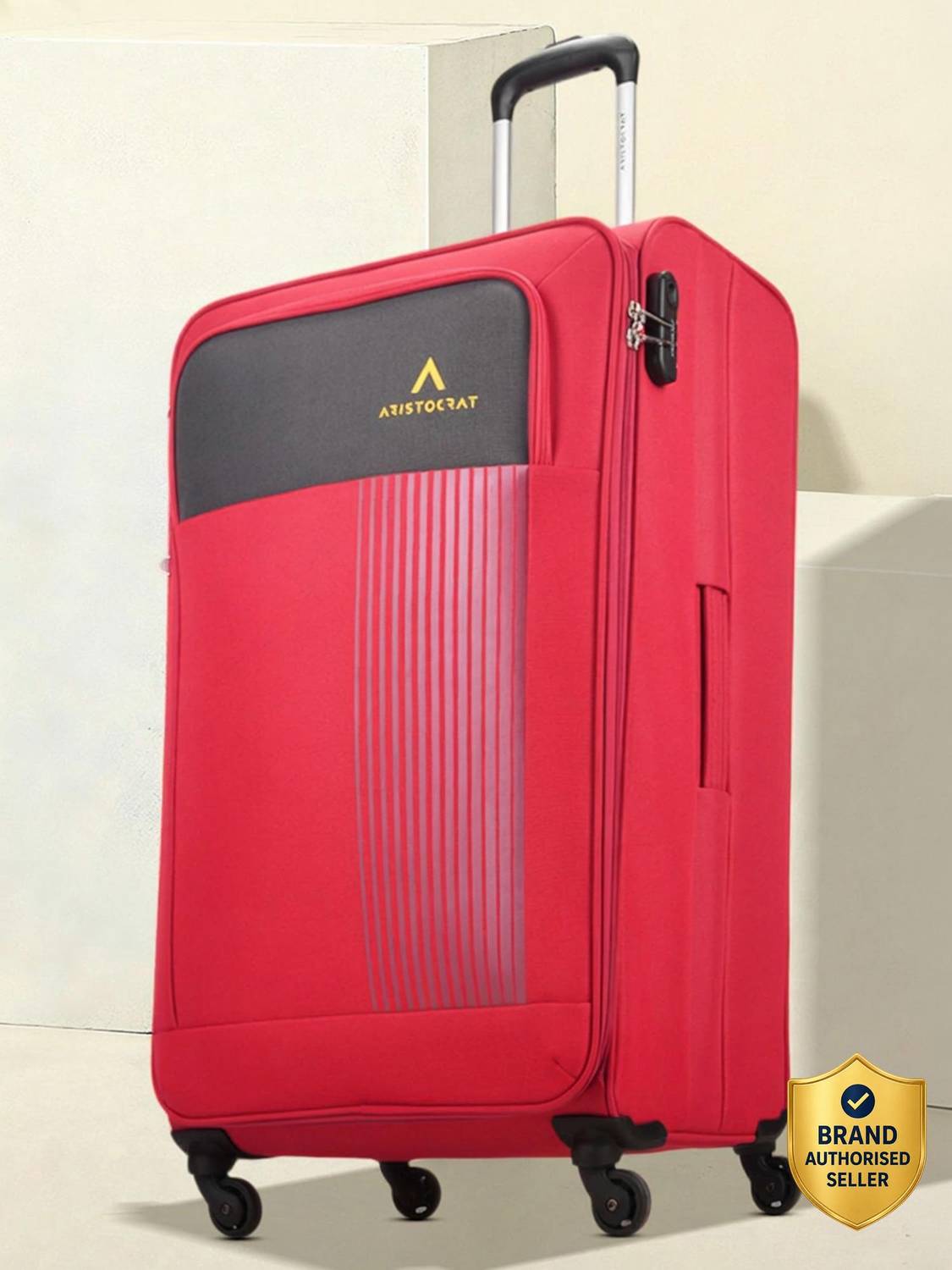 ARISTOCRAT Airplus Set of 3 (Small 59cm | Medium 68cm | Large 78cm) - Trolley Bag Cabin & Check-in Set 4 Wheels - 31 Inch