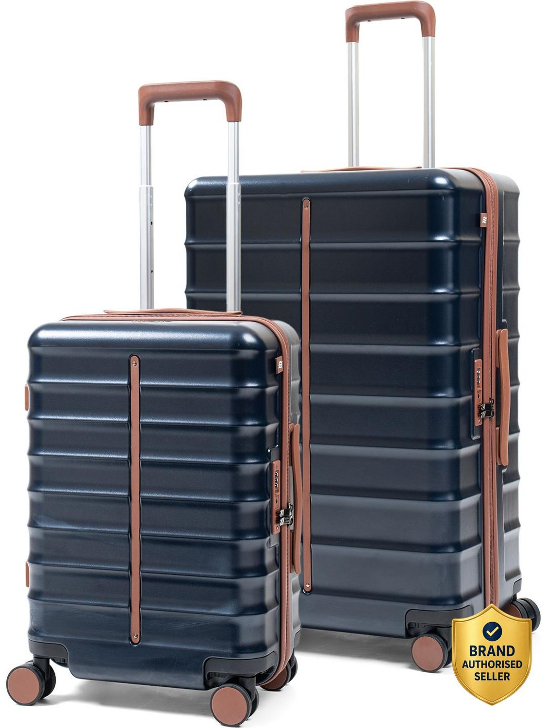 Image of Assembly Premium Cabin Trolley Bag (53cm) & Large Checkin Suitcase (73cm) - TSA Lock Cabin & Check-in Set 8 Wheels - 28 inch
