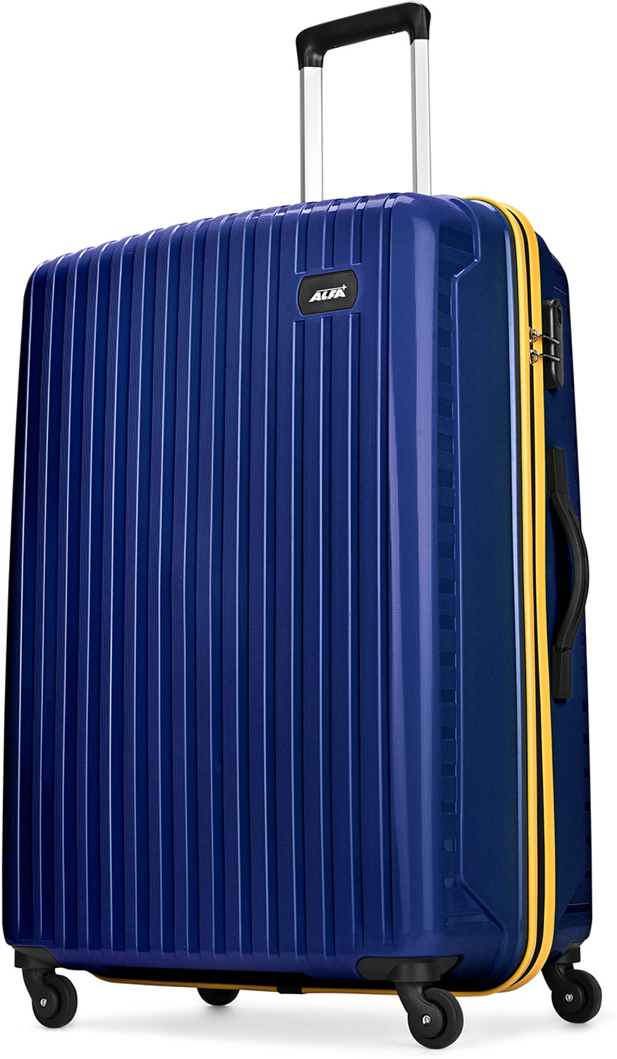 Image of ALFA by VIP Excel Polypropylene | Trolley Bag With Combination Lock Check-in Suitcase 8 Wheels - 30 Inch