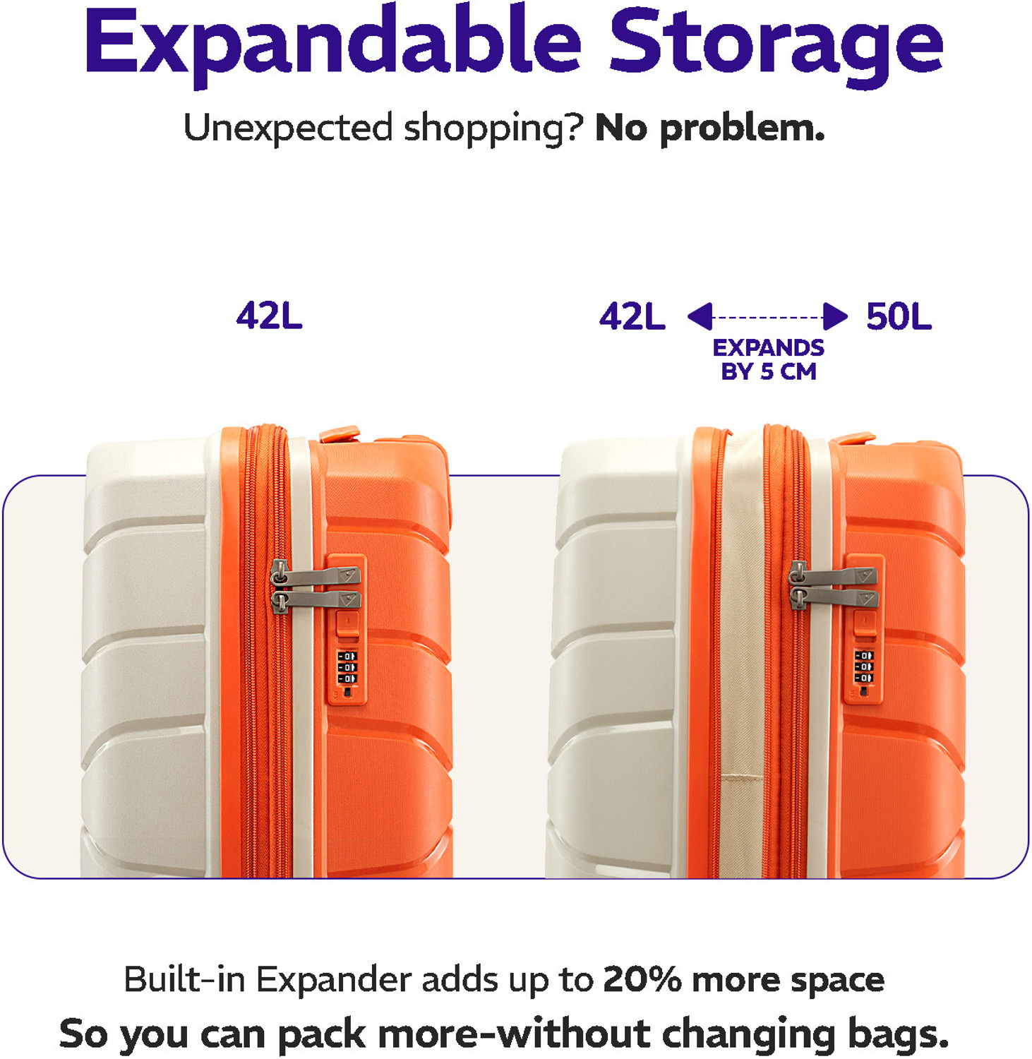Image of PROVOGUE Cascade Expandable Cabin & Check-in Set 8 Wheels - 26 inch