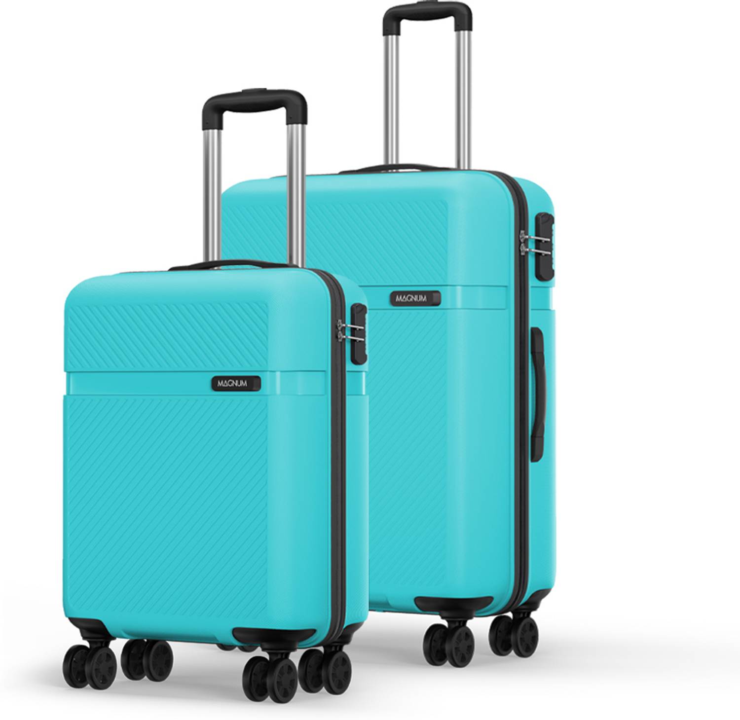 Safari Fury 2(Small 55cm | Medium 65cm) Cabin & Check-in Set 8 Wheels - 26 Inches