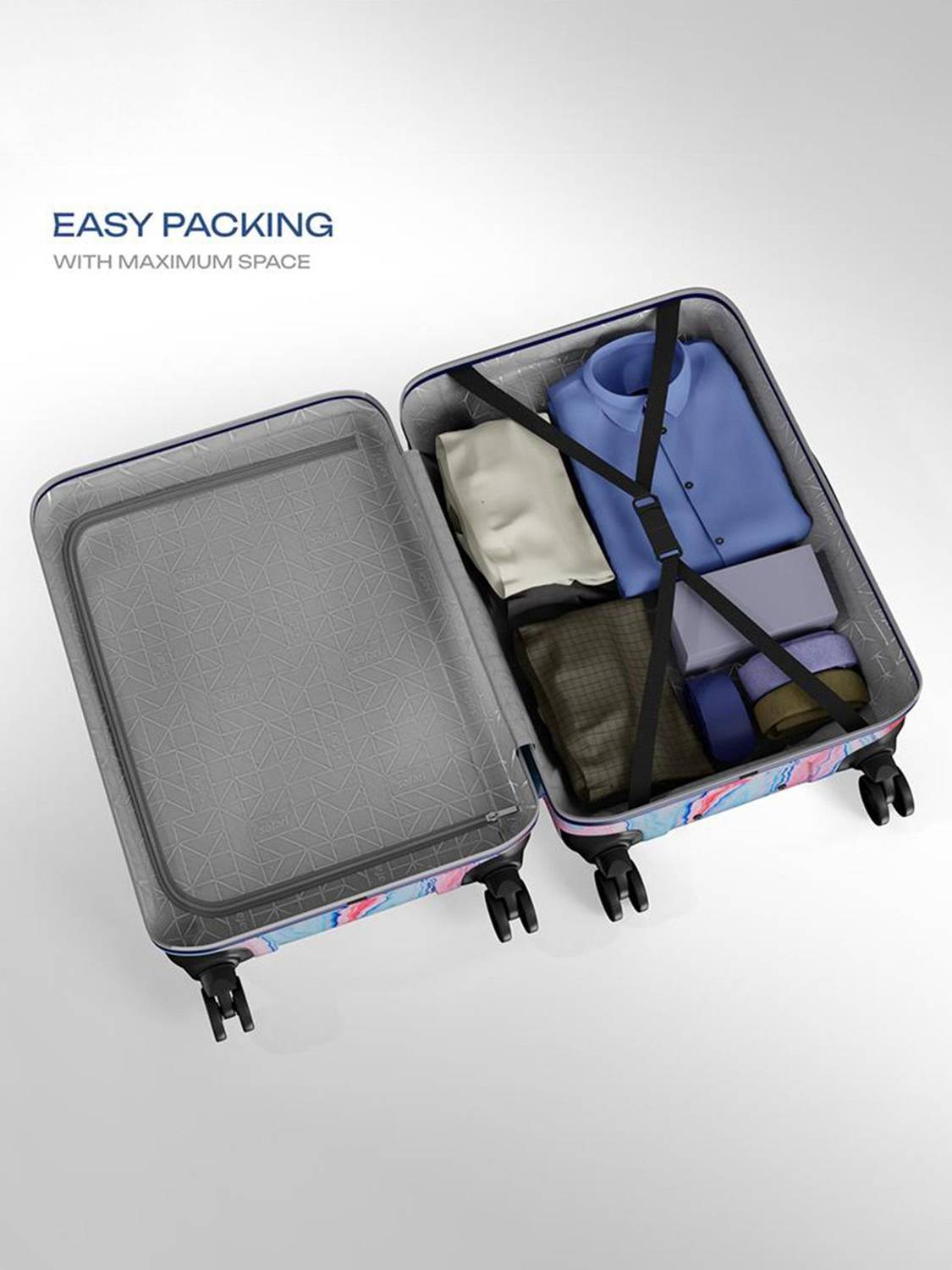 Safari Hue 8 Wheels 26 inch Check-in Suitcase - Image 3