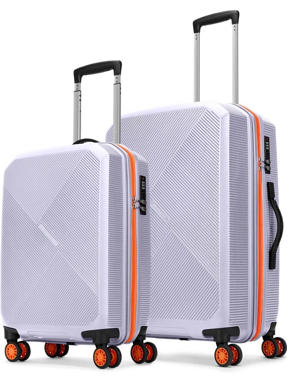 ARISTOCRAT Apex Hard Side Polypropylene Luggage | Trolley Bag with Combination Lock Cabin & Check-in Set 8 Wheels - 27 Inch