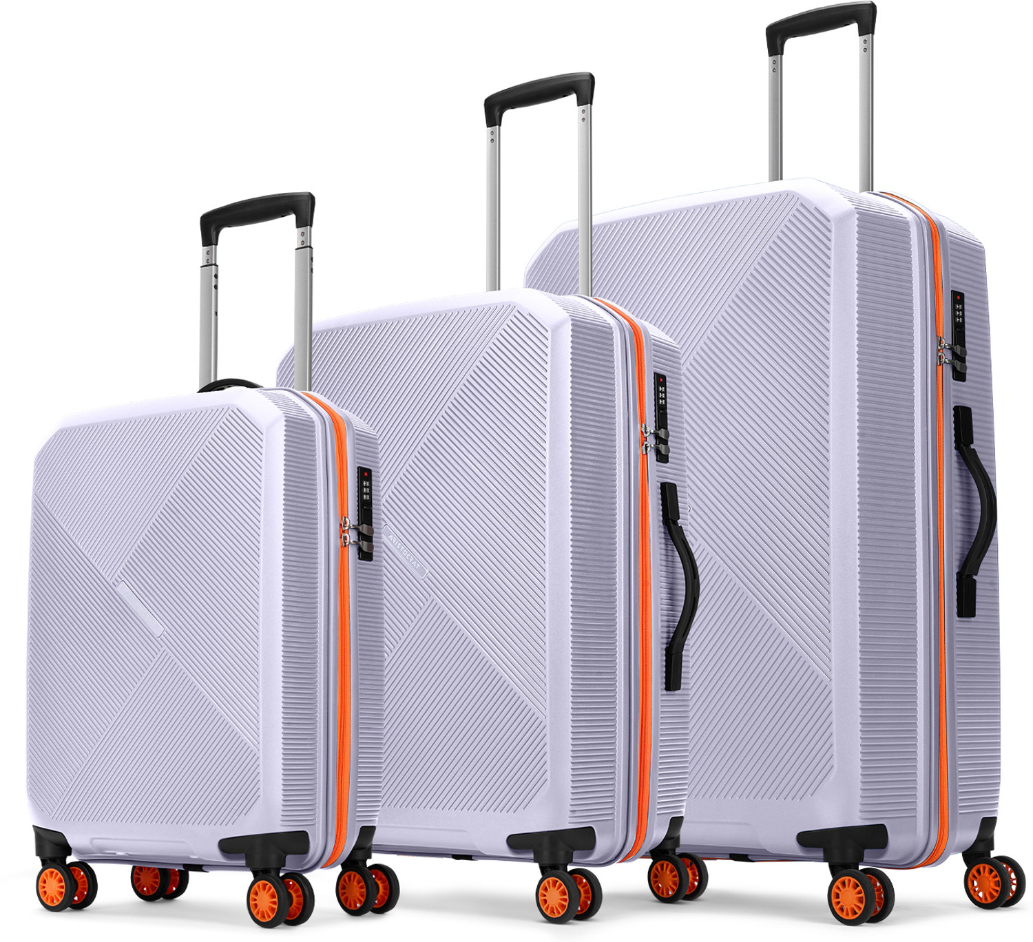 Image of ARISTOCRAT Apex Hard Side Polypropylene Luggage | Trolley Bag with Combination Lock Cabin & Check-in Set 8 Wheels - 31 Inch