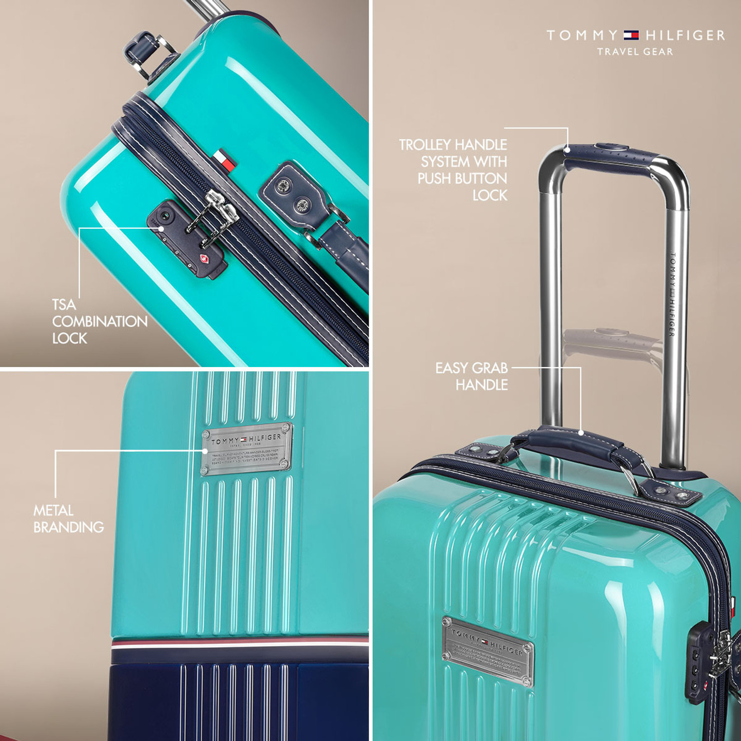 Image of TOMMY HILFIGER Twins Pro Check-in Suitcase 8 Wheels - 27 inch
