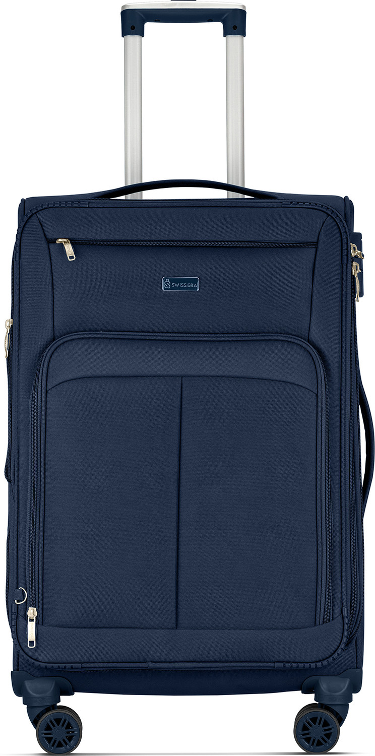 Image of Swiss Era Soft Expandable Suitcase Luggage Bag with Spinner 8 Wheels Expandable Cabin Suitcase 8 Wheels - 20 inch