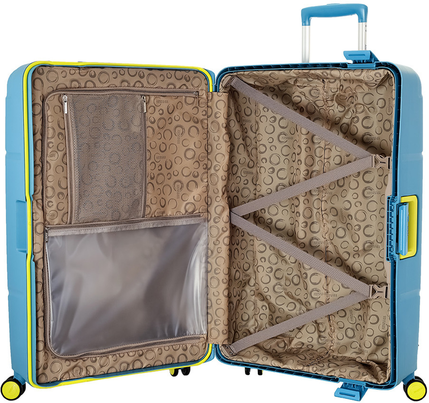 Image of AMERICAN TOURISTER Circurity+ Polypropylene Large Check-In Trolley Bag with 3 Point TSA Lock Check-in Suitcase 8 Wheels - 30 inch