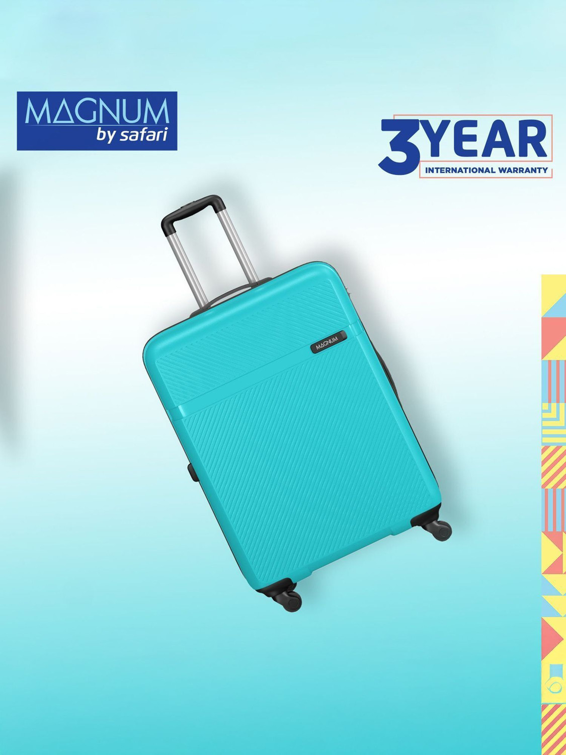 Image of Safari Magnum Fury 66 Check-in Suitcase 4 Wheels - 26 Inches