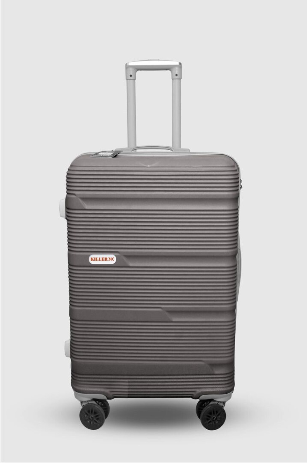 Image of KILLER KIILLER Hard Body Set of 3 Luggage TROLLEY BAG (28inch+24inch+20inch) - Grey Cabin & Check-in Set 8 Wheels - 30 inch