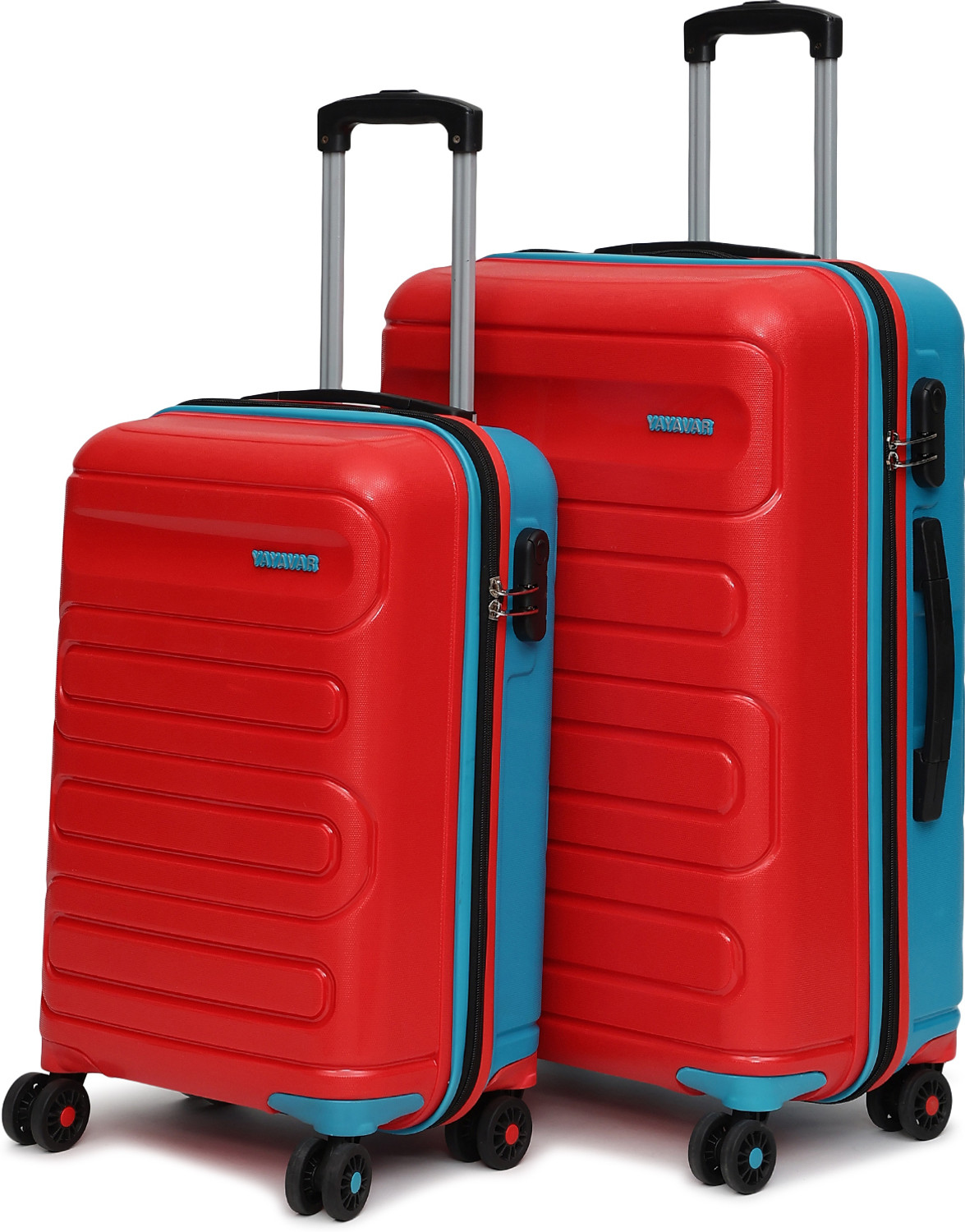 Image of YAYAVAR TOKYO REMIX FunColours UNBREAKABLE PREMIUM RANGE(5 YEARS INTERNATIONAL WARRANTY) Cabin & Check-in Set 8 Wheels - 26 inch