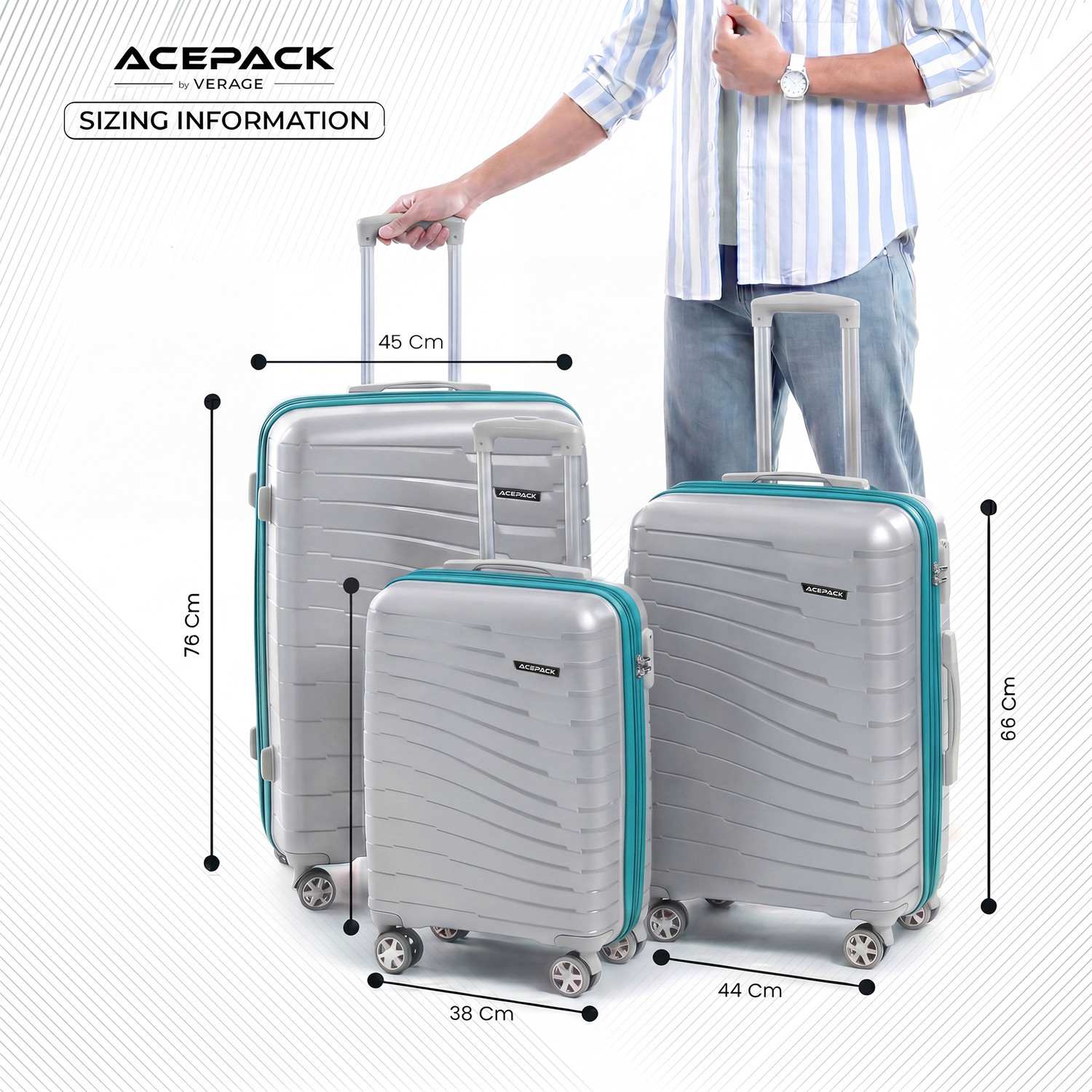 Image of ACEPACK Starlink Cabin & Check-in Set 8 Wheels - 28 inch