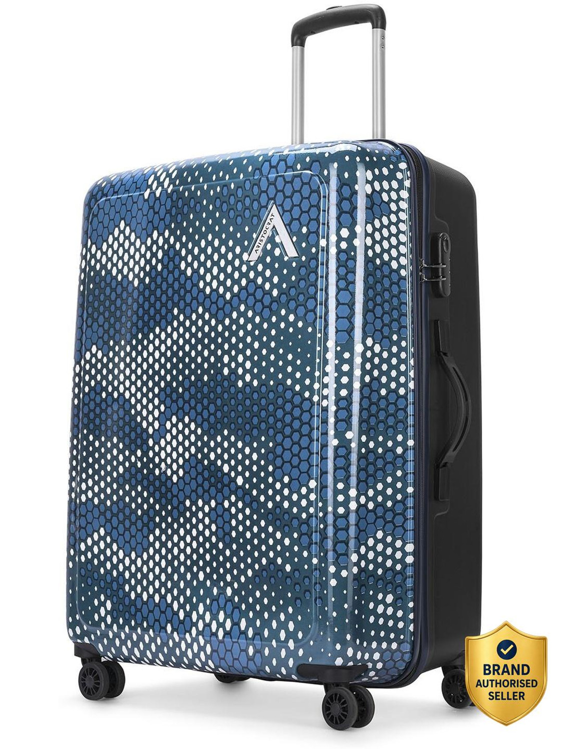 Image of ARISTOCRAT Combat Check-in Trolley Bag | Hard Luggage | Combination Lock with Sturdy Zipper Check-in Suitcase 8 Wheels - 29 Inch