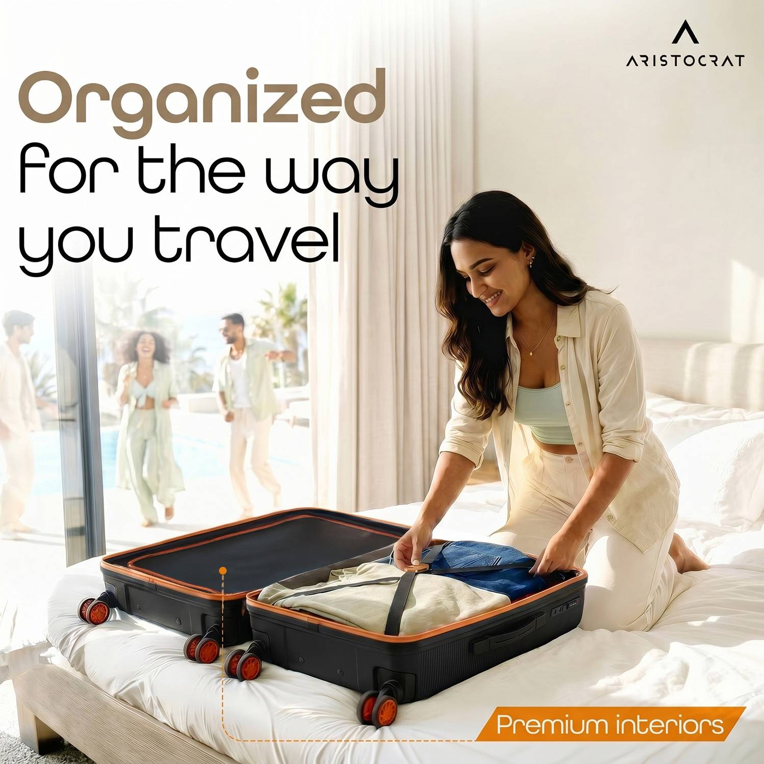 ARISTOCRAT Apex 27 Inch Hard Side Luggage - Image 4