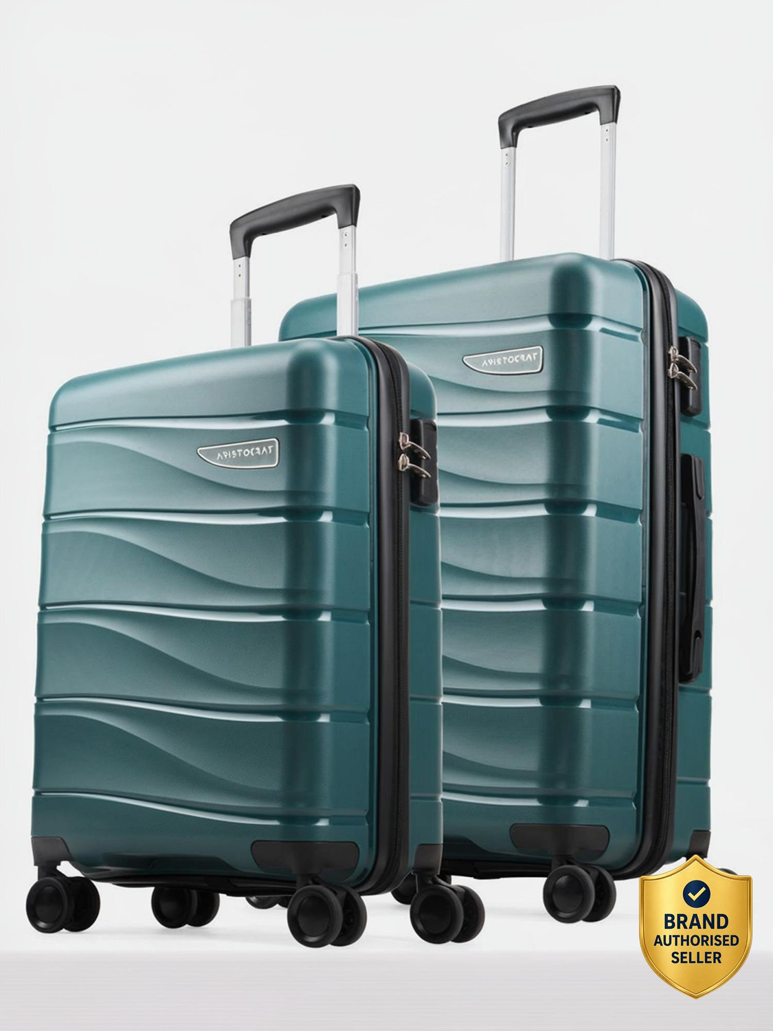 Image of ARISTOCRAT Olympus Set of 2 (Small 55cm | Medium 66cm) - Trolley Bag Cabin & Check-in Set 8 Wheels - 26 Inch
