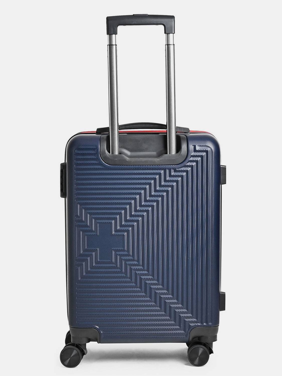 SWISS MILITARY MOSAIC Hard Top 24 Inch Luggage Trolley Bag Black