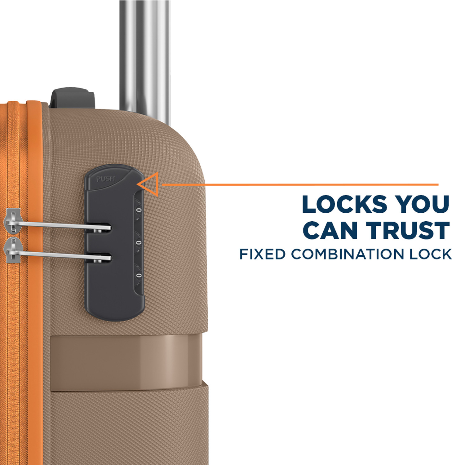 Image of Safari Fury 55 4W Fossil Cabin Suitcase 8 Wheels - 22 Inches
