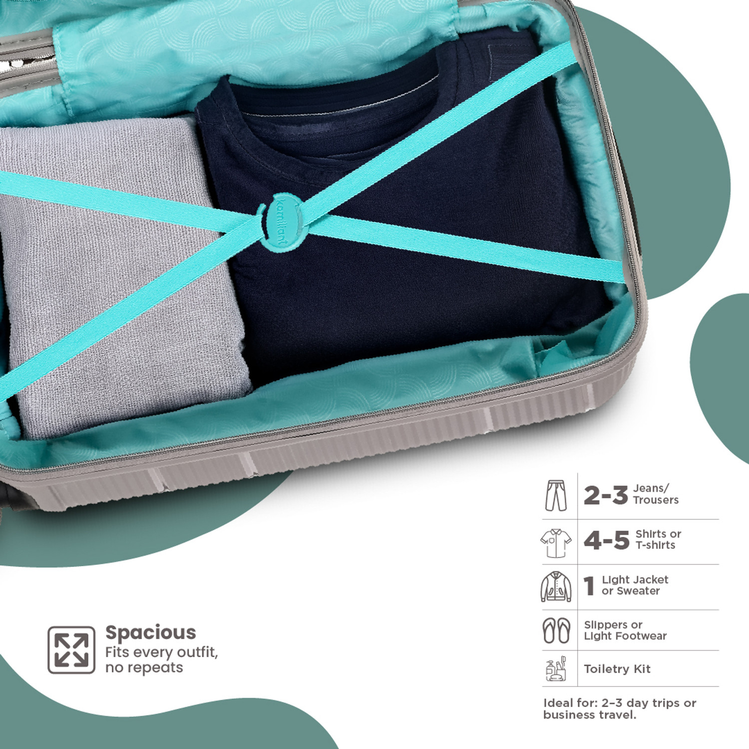 Image of KAMILIANT by American Tourister ARMOR Cabin Suitcase 8 Wheels - 21 inches