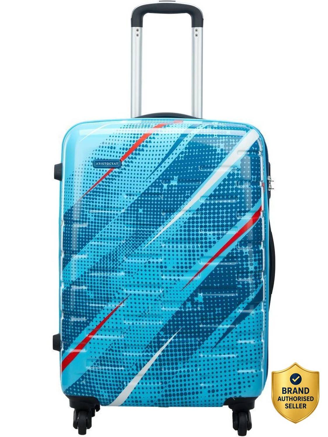 ARISTOCRAT Radiance Check-in Trolley, 65cm, Medium Hard Luggage,4-Wheel Suitcase For Travel Check-in Suitcase 4 Wheels - 26 inch