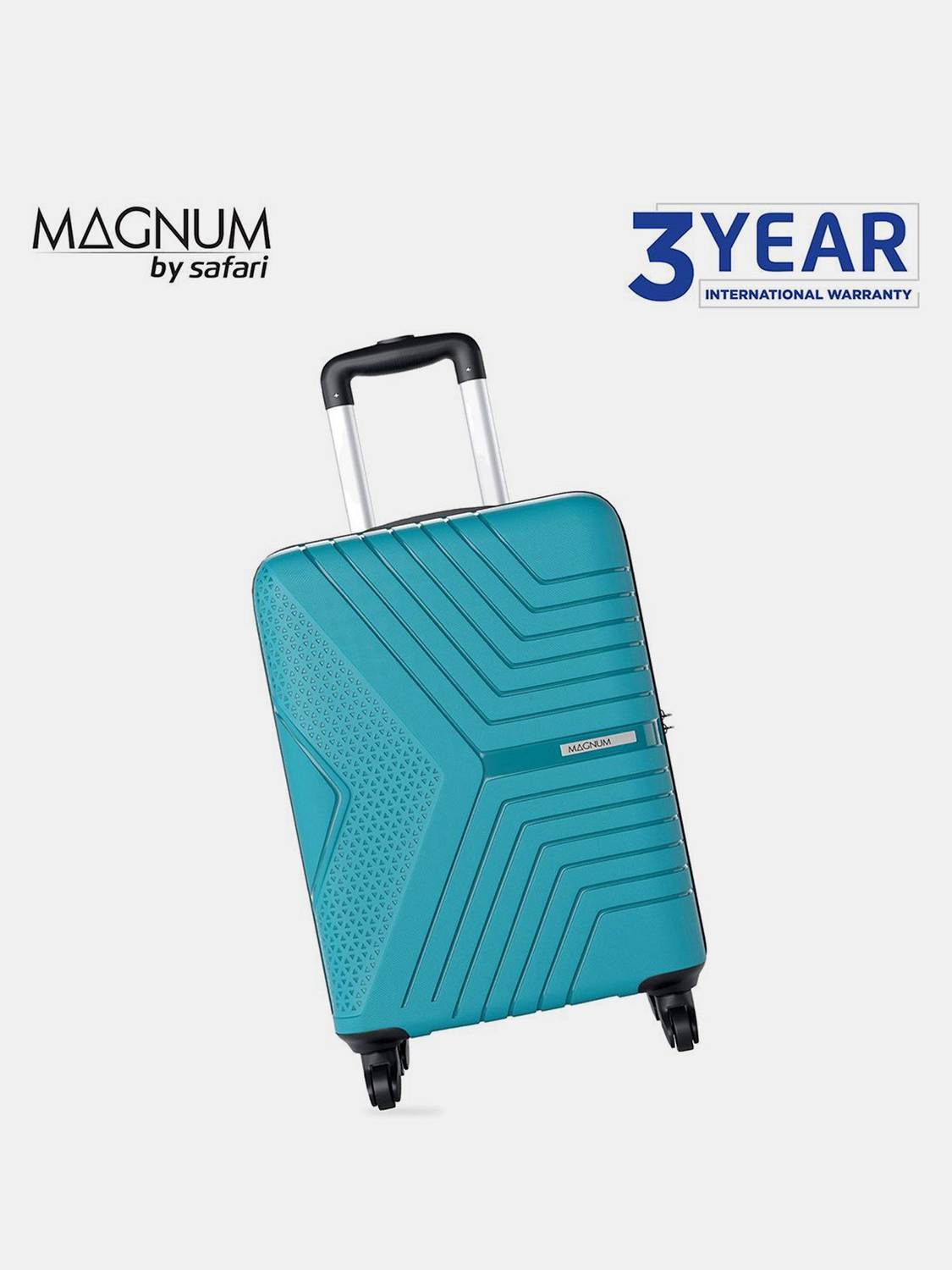 Safari Magnum Zeno 55 Cabin Suitcase 4 Wheels - 22 Inches Teal