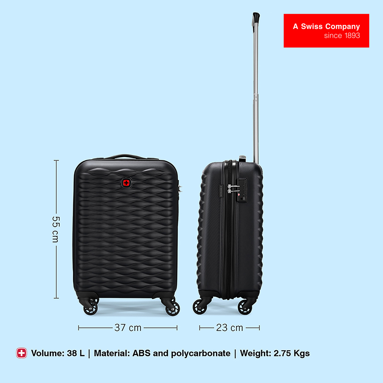 Image of Wenger In-Flight Cabin Suitcase 4 Wheels - 22 inch