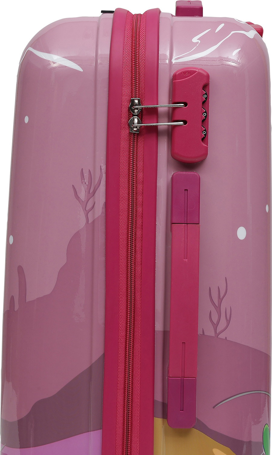 Image of YAYAVAR MERMAID PRINCESS OFFICIAL MERCHANDISE KIDS TROLLEY 5 Year International Warranty Check-in Suitcase 8 Wheels - 24 inch