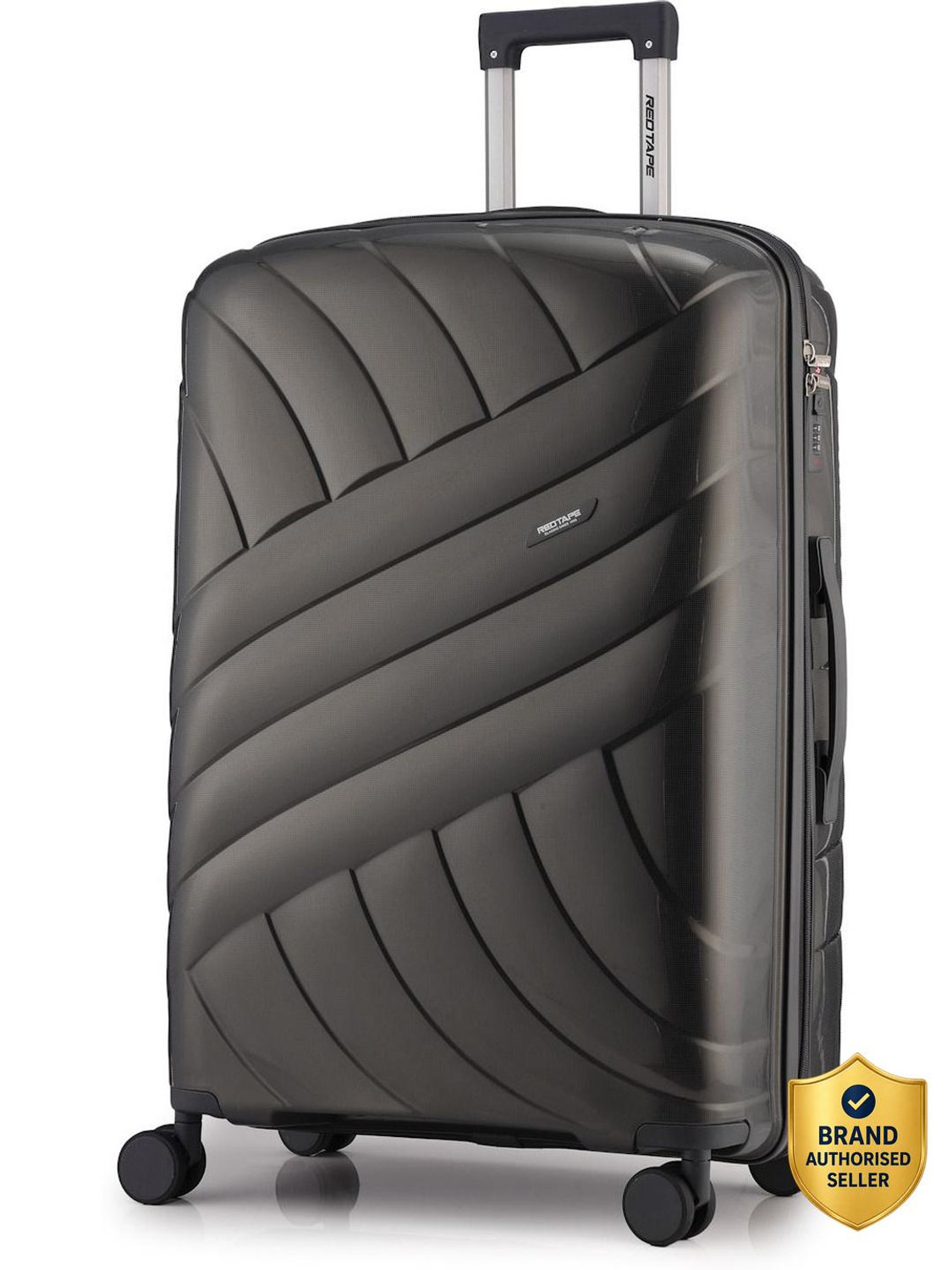 Image of Red Tape Unisex 100L Polycarbonate Hard Large Check-in Trolley Bag (74 cm) Check-in Suitcase 8 Wheels - 28 inch