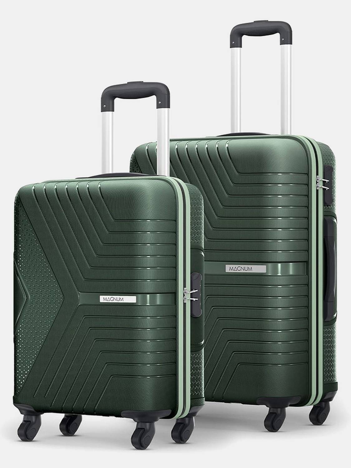 Magnum by Safari Hard Body Set of 2 Luggage 4 Wheels - Magnum Zen
