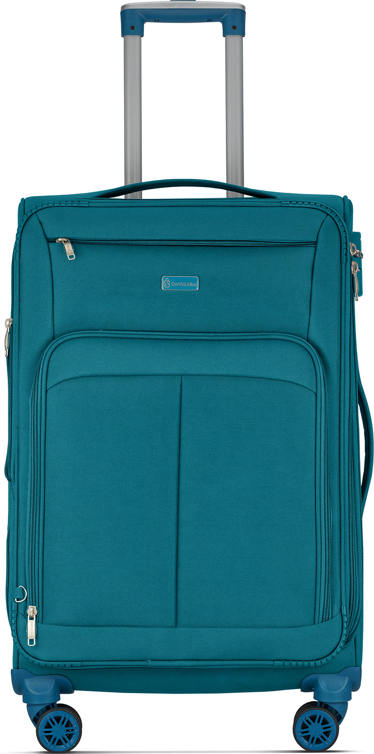 Image of Swiss Era Soft Expandable Suitcase Luggage Bag with Spinner 8 Wheels Expandable Cabin Suitcase 8 Wheels - 20 inch