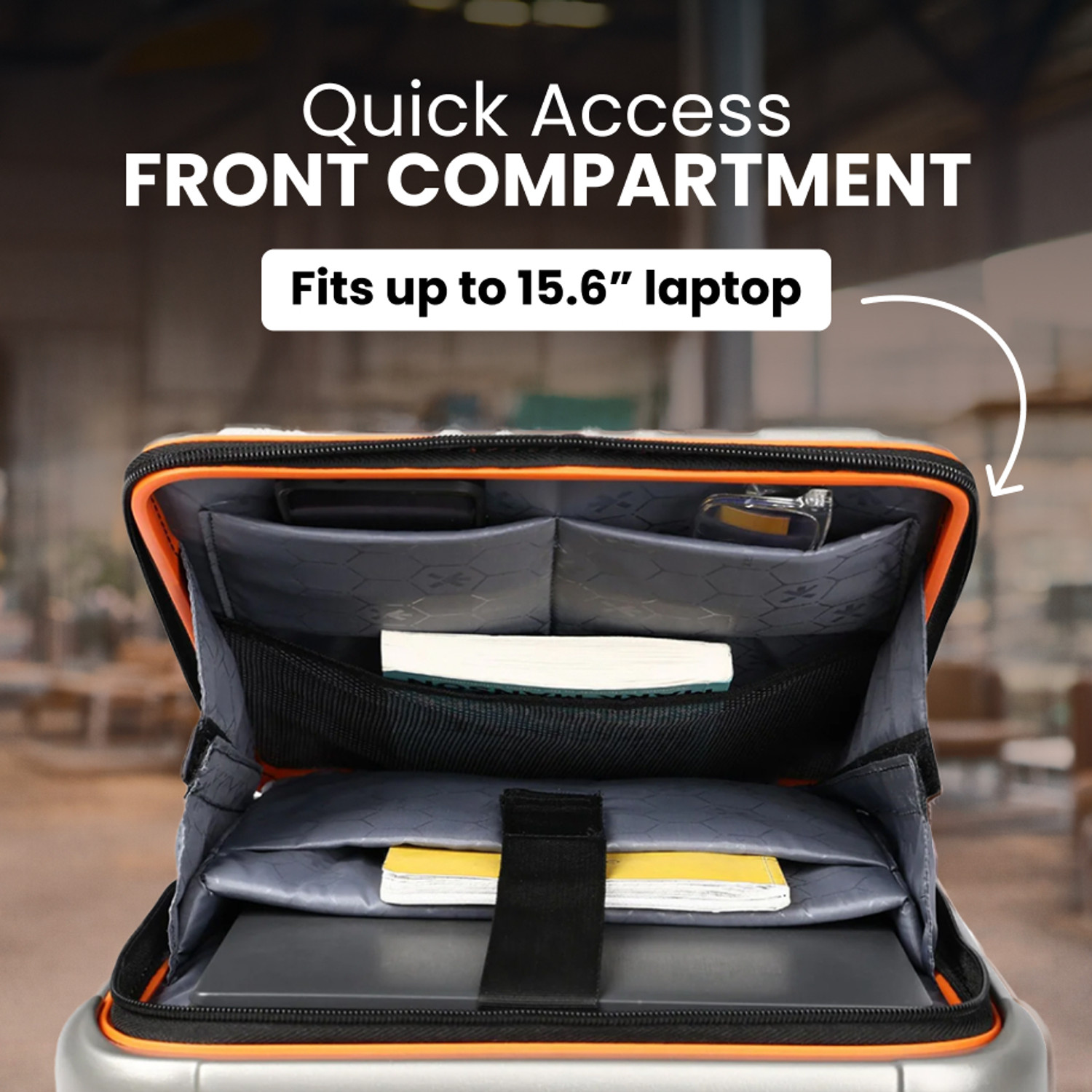 Image of HRX Force Urban Laptop 2.0 - Twill Cabin Suitcase 8 Wheels - 22 inch