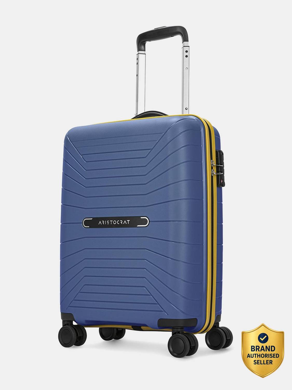 ARISTOCRAT Carnival Pro Polypropylene | Trolley Bag With TSA Lock Cabin Suitcase 8 Wheels - 22 Inch