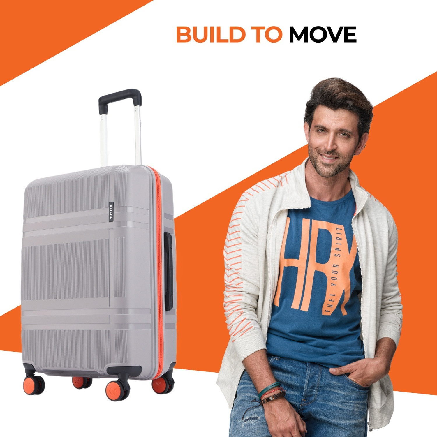 Image of HRX Helium Check-in Suitcase 8 Wheels - 26 inch