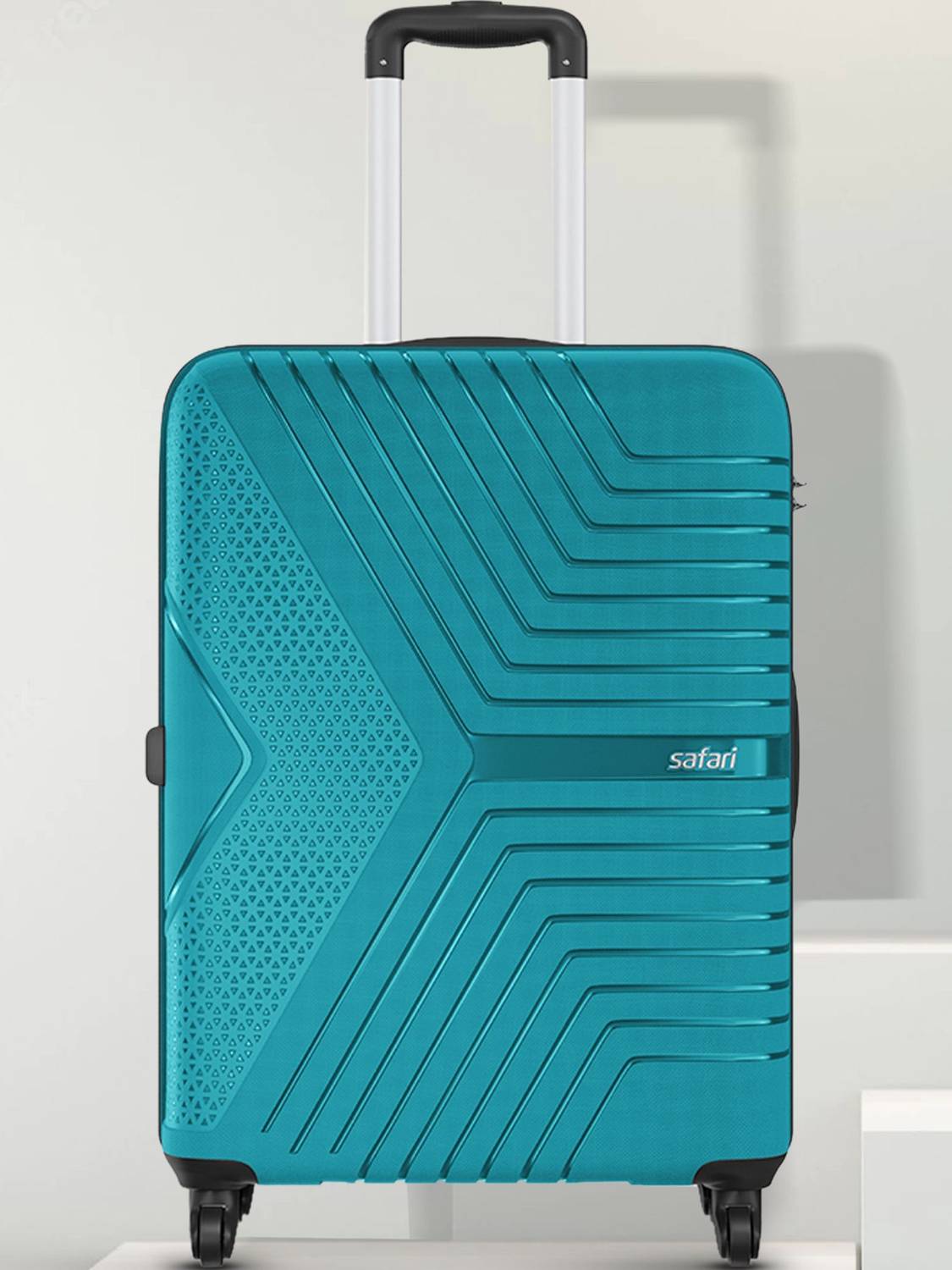SAFARI ZENO 66 Check-in Suitcase 4 Wheels - 26 inch TEAL GREEN