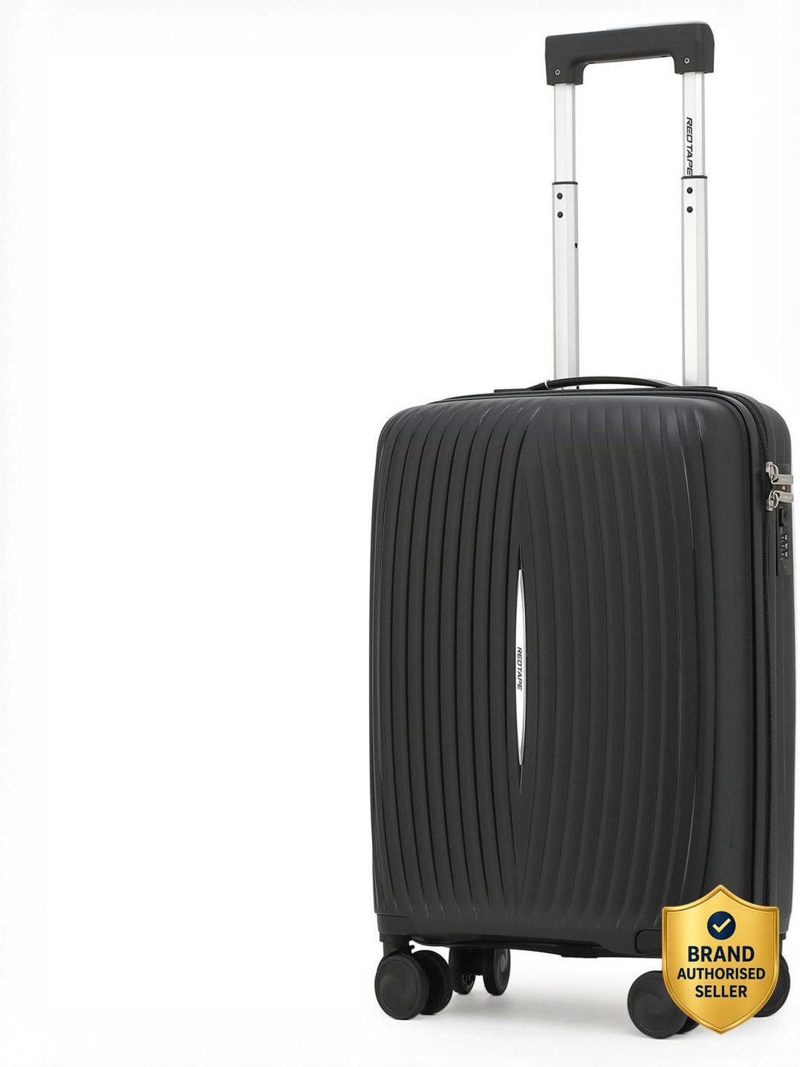 Image of Red Tape Unisex 40L Polypropylene Hard Trolley Bag Cabin Suitcase 8 Wheels - 20 inch