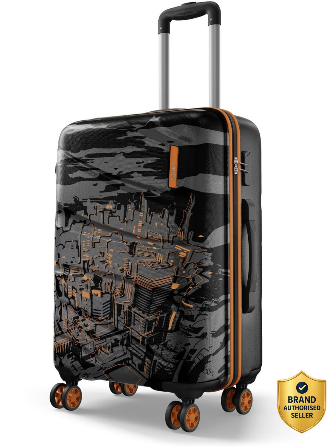 Image of SAFARI ARKHAM Check-in Suitcase 8 Wheels - 26 inch