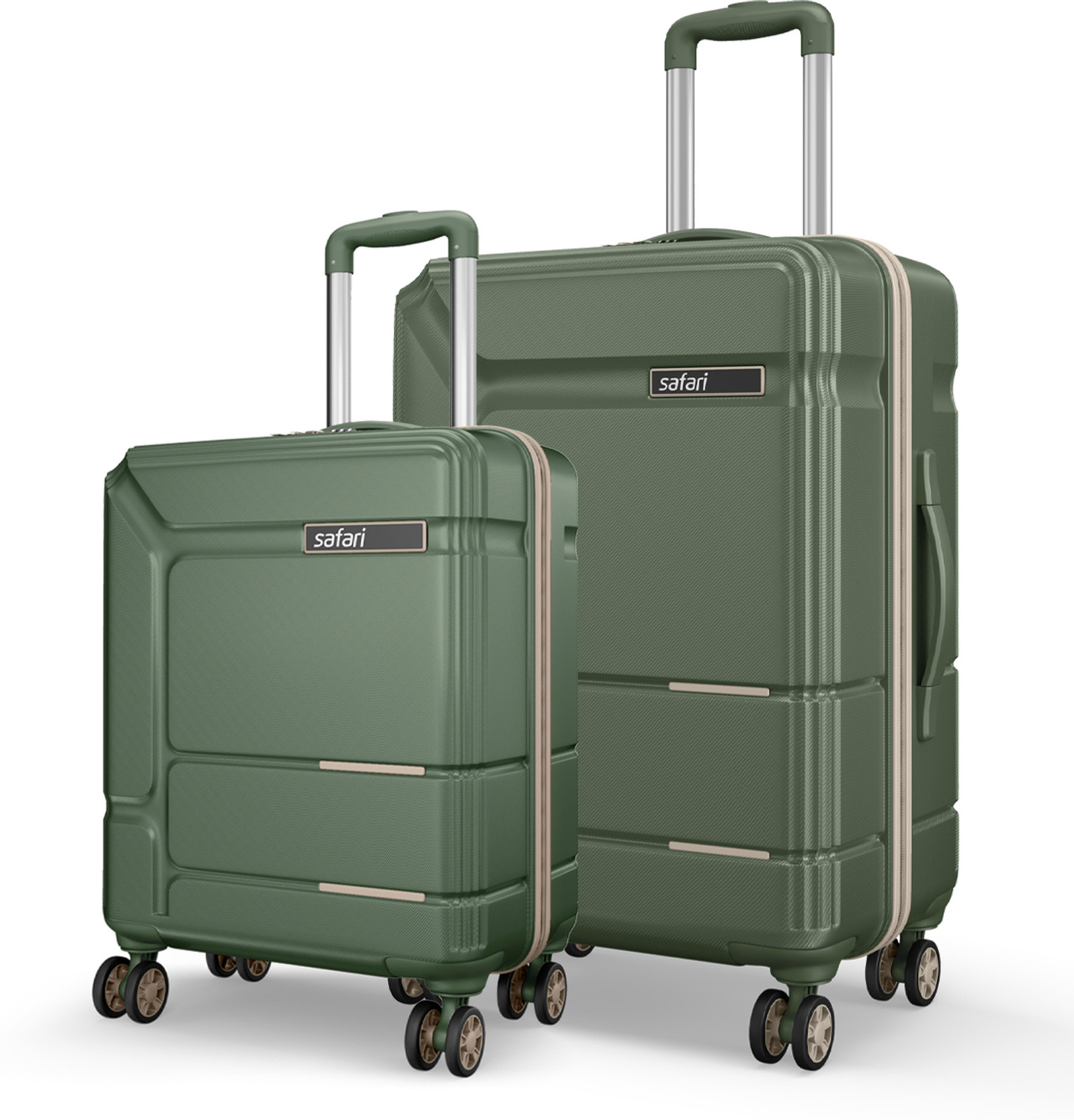 Image of SAFARI SQUADRON 55 /65 4W DUSK GREEN Cabin & Check-in Set 8 Wheels - 25 Inches