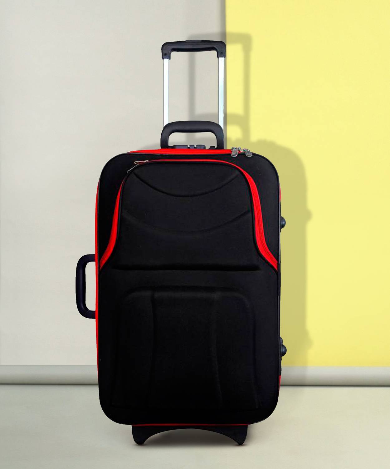 Arthur MONSTER_CHECK-IN-LUGGAGE-UNISEX-SUITCASE__0024INCHBKR Check-in Suitcase 2 Wheels - 24 inch