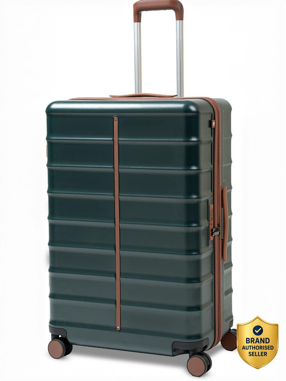 Image of Assembly Premium Hardsided Trolley Bag with Keyless TSA Lock & Silent Spinner Wheels Check-in Suitcase 8 Wheels - 28 inch