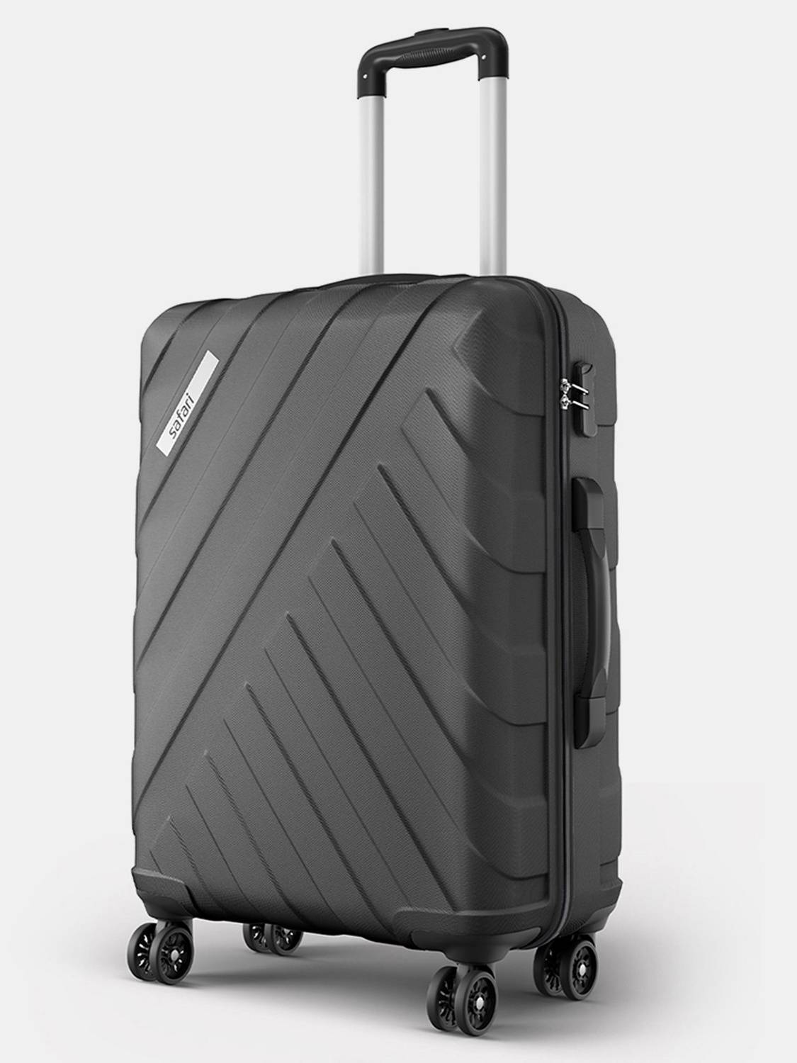 SAFARI Medium Check-in Suitcase (65 cm) 8 Wheels - Voro - Grey