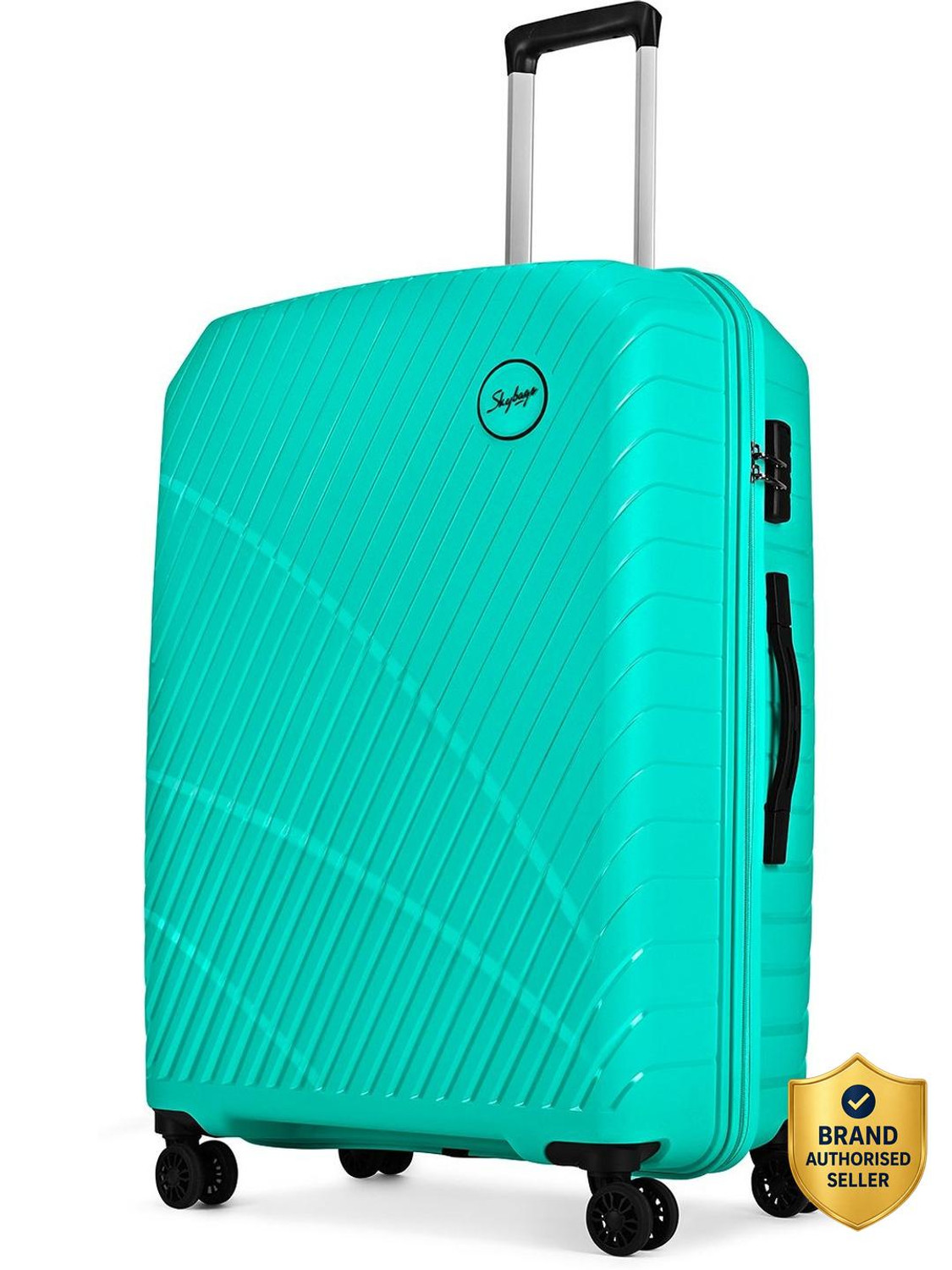 Image of SKYBAGS Streax Check-in Trolley Bag | Hard Luggage | Combination Lock with Sturdy Zipper Check-in Suitcase 8 Wheels - 30 inch