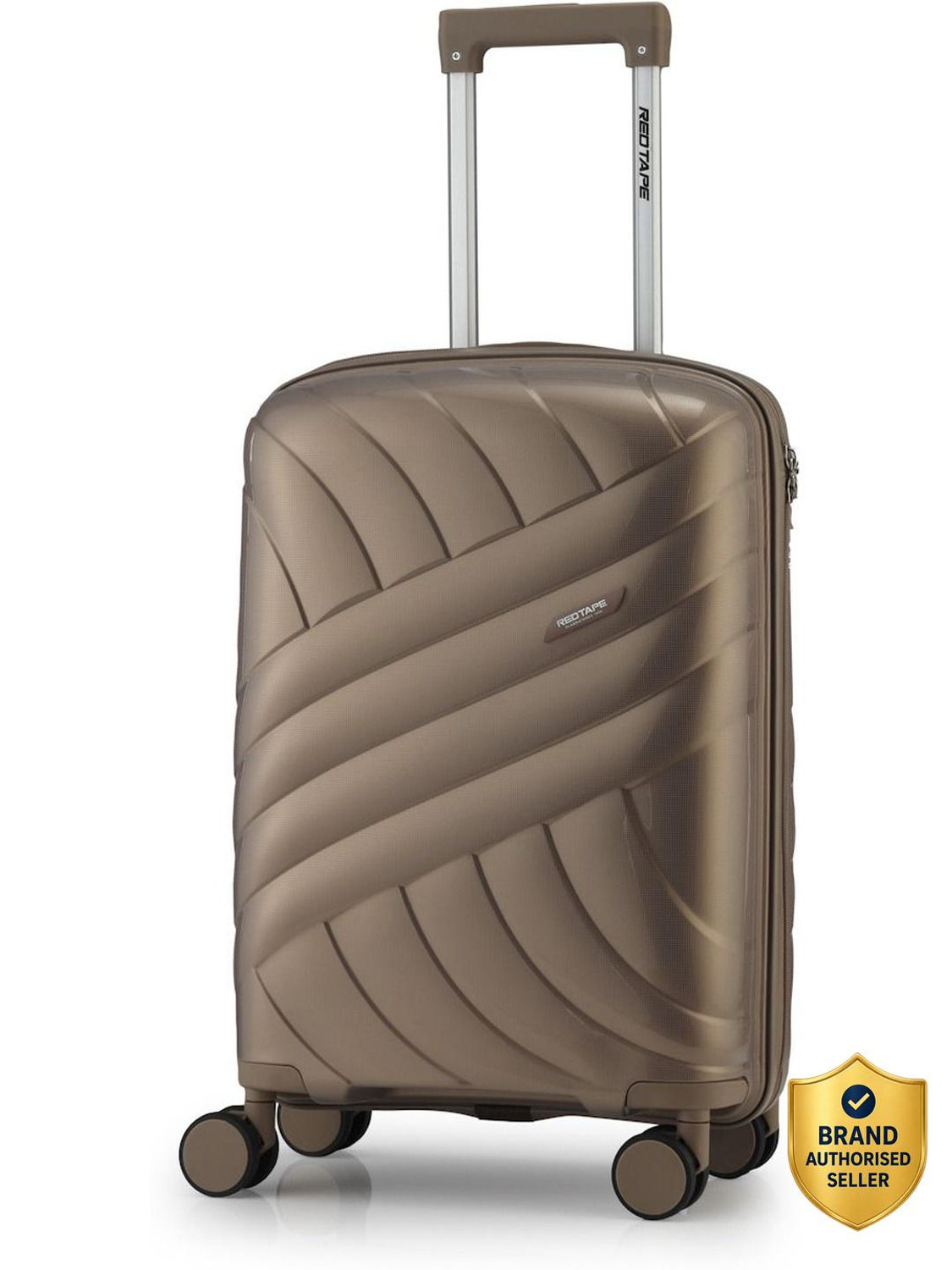 Image of Red Tape Unisex 40L Polycarbonate Hard Small Cabin-in Trolley Bag (56 cm) Cabin Suitcase 8 Wheels - 20 inch