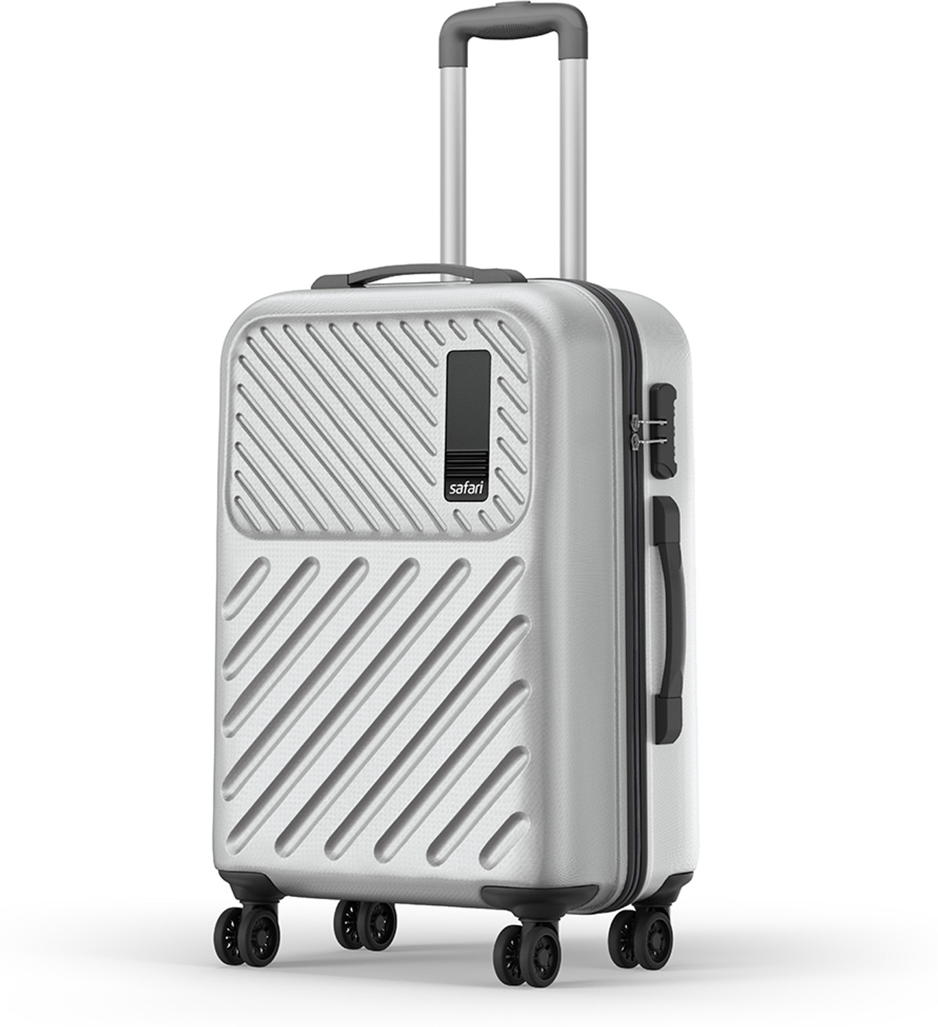 Image of SAFARI Medium Check-in Suitcase (66 cm) 8 Wheels - ZODIAC 66 - Silver