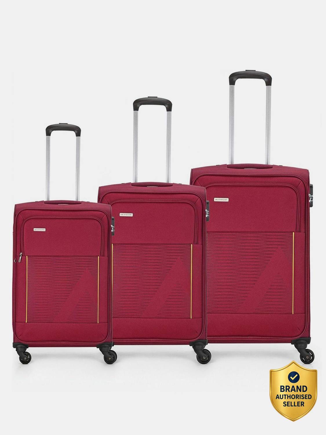 ARISTOCRAT Titus 3 (Small 59cm | Medium 68cm | Large 78cm) - Trolley Bag Cabin & Check-in Set 4 Wheels - 31 Inch