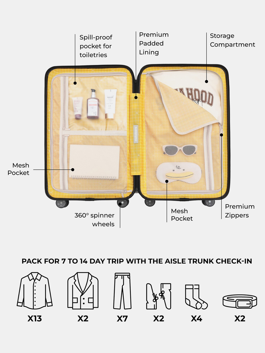 Image of Mokobara The Aisle Trunk - Check-in Check-in Suitcase 8 Wheels - 26 inch